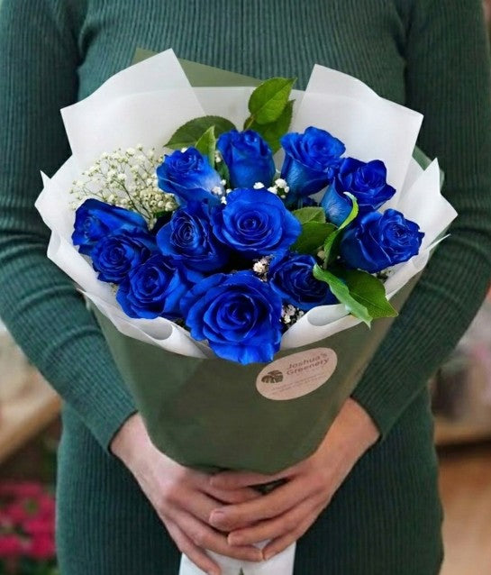 アトリエgg Blue Roseサイズ21 Blue Rose Bouquet – Joshua's Greenery Floral Design