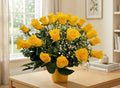 Yellow Roses in a vase