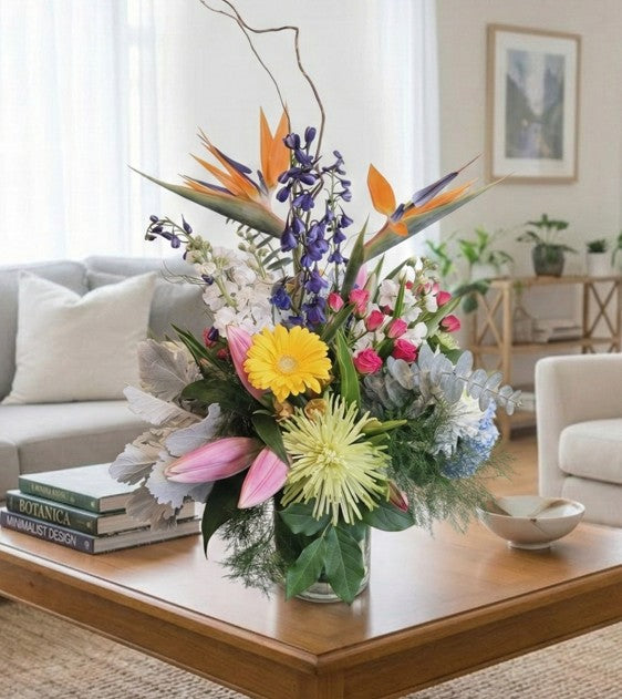 Birds' Garden vase arrangement