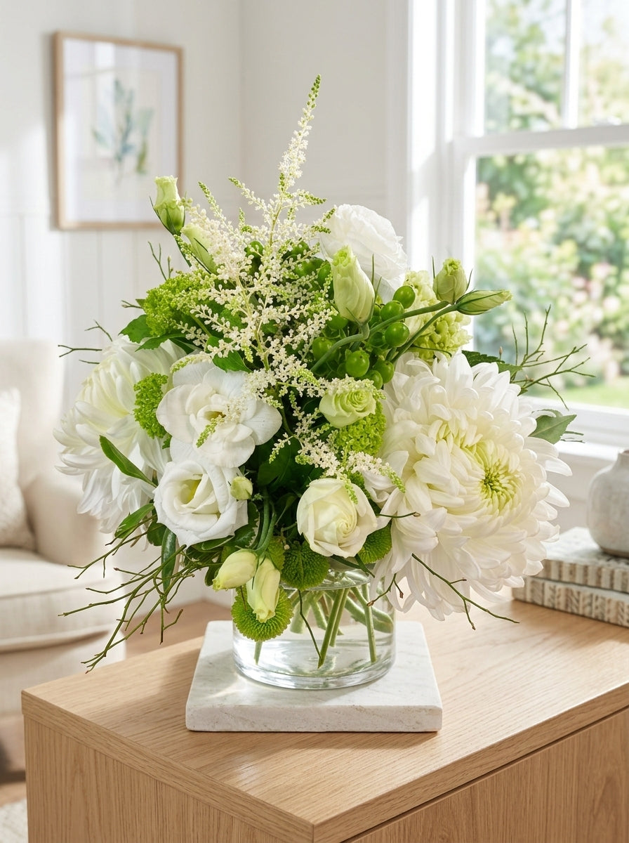 Classic White and Green