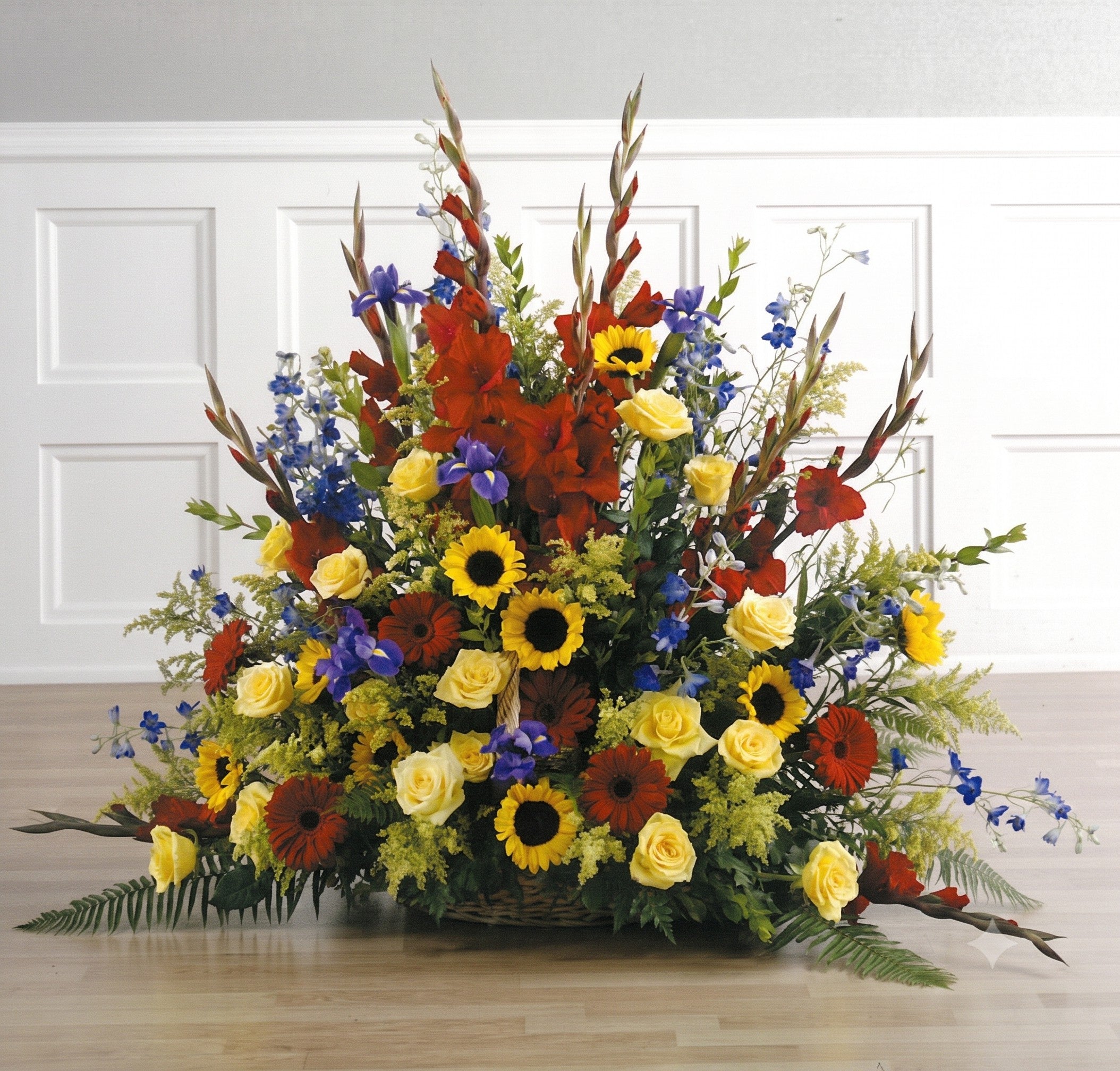 Fireside Basket Arrangement
