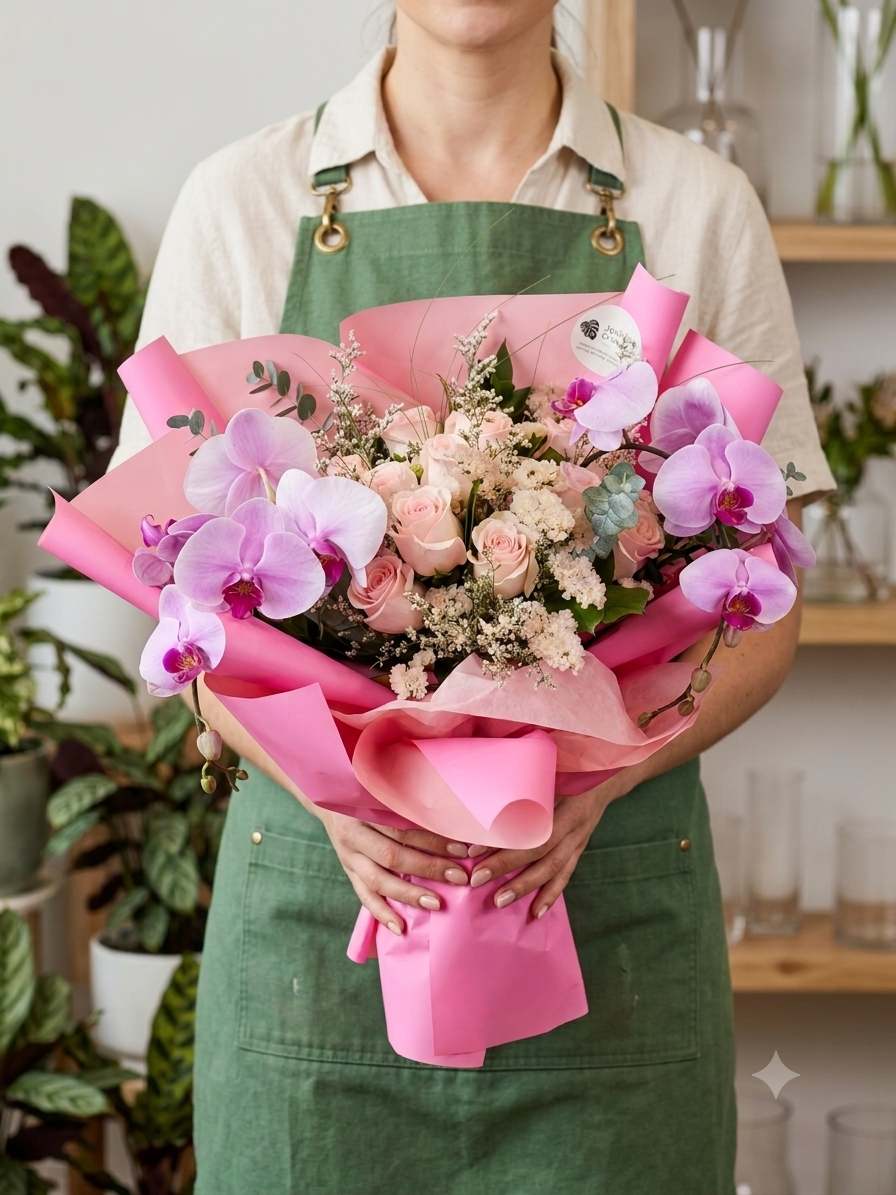Blush Orchid bouquet