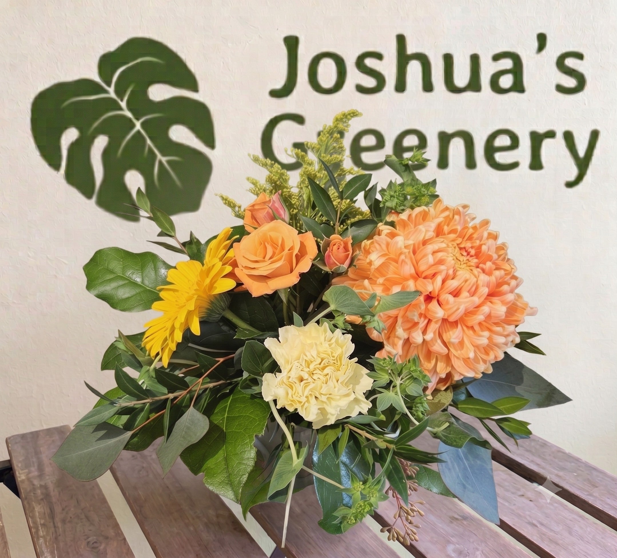 Golden Garden Serenade vase arrangement1