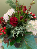 Joyous Winter Arrangement - Joshua's Greenery-Barrie Florist