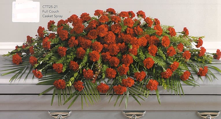 Full Couch Casket Spray - Joshua's Greenery-Barrie Florist