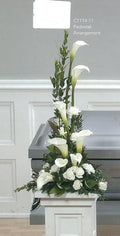 Pedestal Arrangement - Joshua's Greenery-Barrie Florist