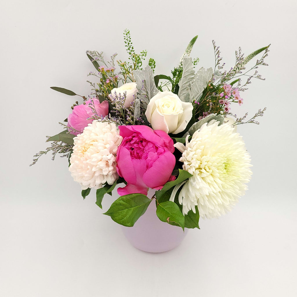 Petals of Pure Grace Vase Arrangement - Joshua's Greenery-Barrie Florist