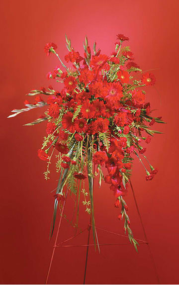 Red Standing Spray - Joshua's Greenery-Barrie Florist