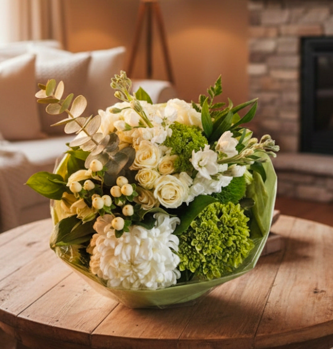 White and Green Bouquet