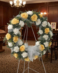 Open Wreath Standing Spray