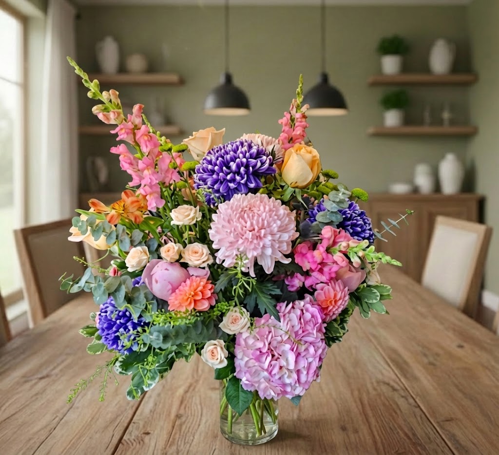 Pink and Purple in a vase