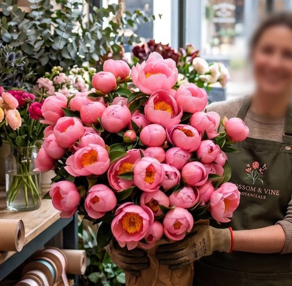 Pink Peony Embrace