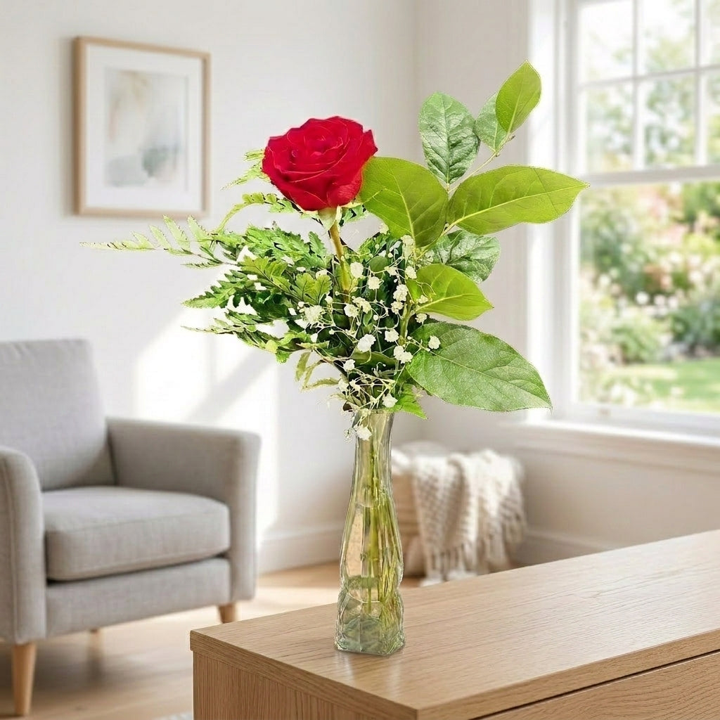 Single Red Rose