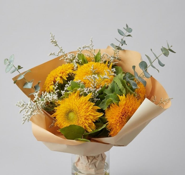 Teddy Bear Sunflower Bouquet