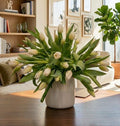 White Tulips Vase Arrangement